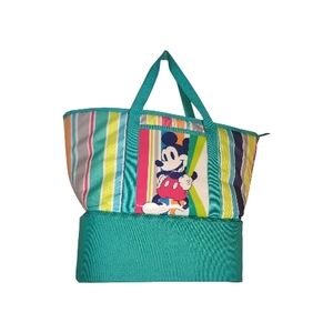 Disney Store 2016 Mickey Mouse Summer Fun Insulated Zip Cooler Tote Bag
